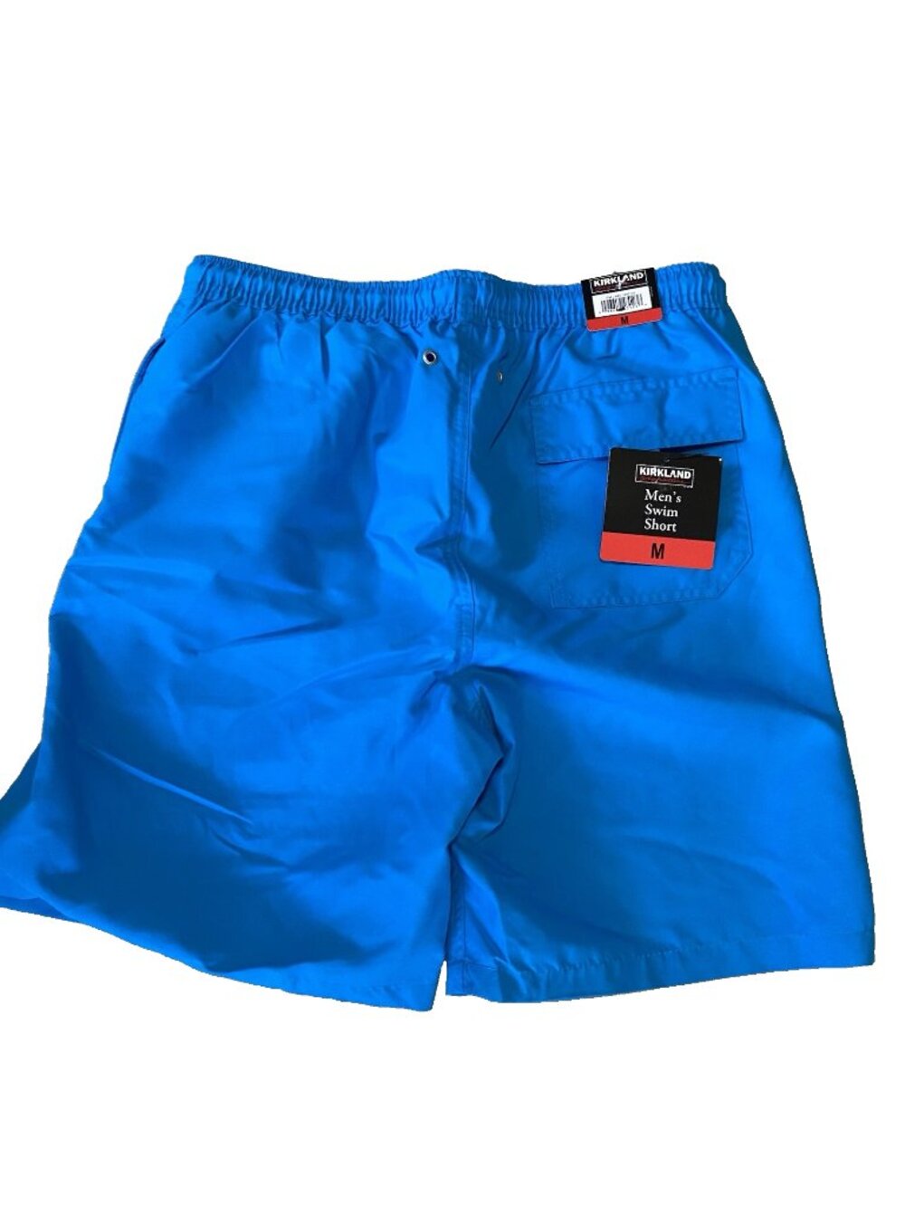 NEW KIRKLAND SIGNATURE Swim Trunk Shorts Men's M Medium Royal Blue Beach Surf
